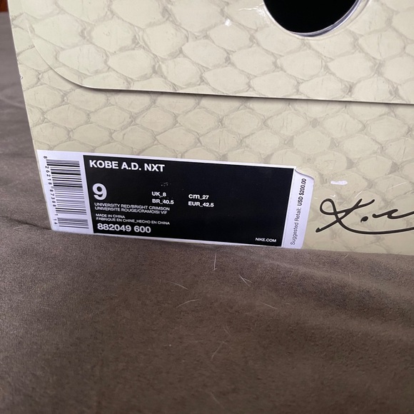 Nike Kobe A.D NXT University Red size 9/men’s - Picture 4 of 5